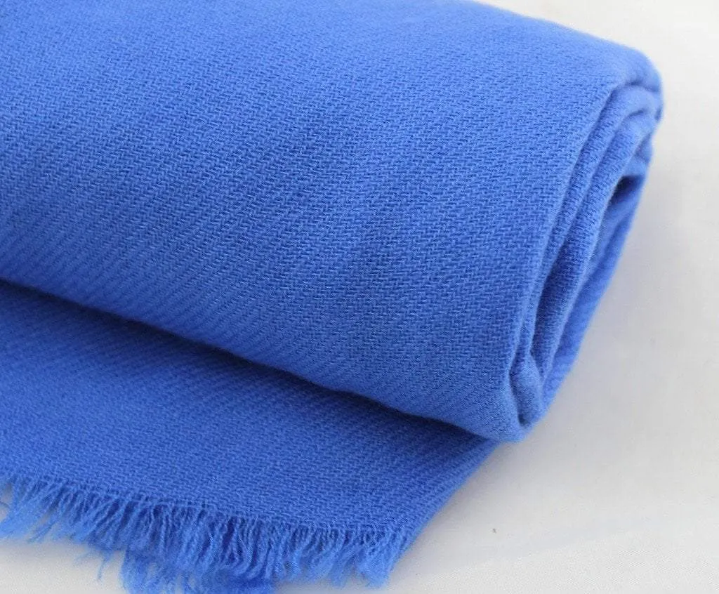 100% Pashmina Shawl in Lake Blue