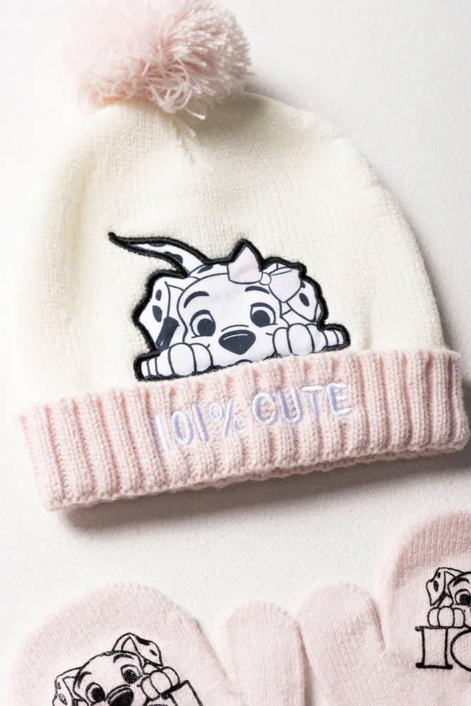 2 Piece 101 Dalmatians Hatset White