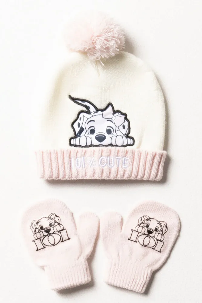 2 Piece 101 Dalmatians Hatset White