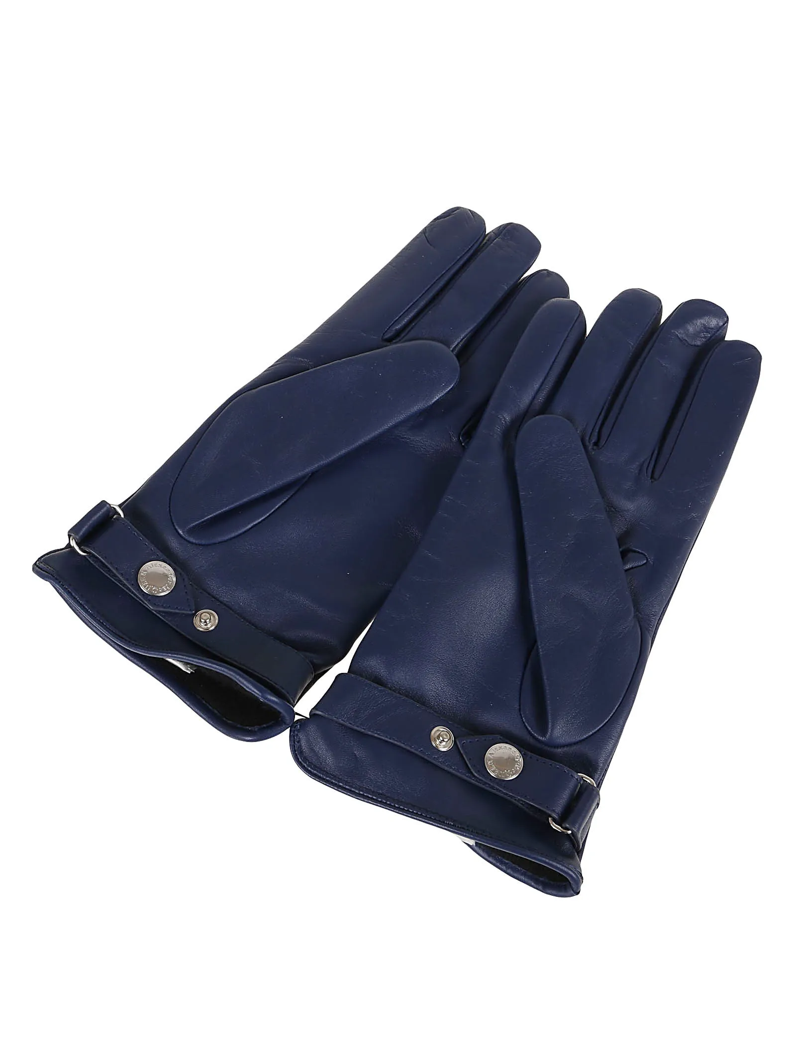 Alexander McQueen Logo Debossed Full Finger Gloves