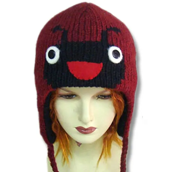 Animal Head Tuques for Kids. 100% Wool with fleece lining. Handmade in Nepal.