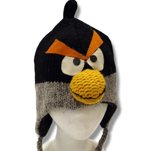 Animal Head Tuques for Kids. 100% Wool with fleece lining. Handmade in Nepal.