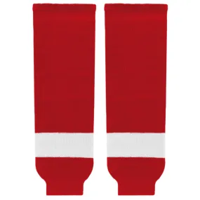 Athletic Knit (AK) HS630-202 Detroit Red Wings Red Knit Ice Hockey Socks