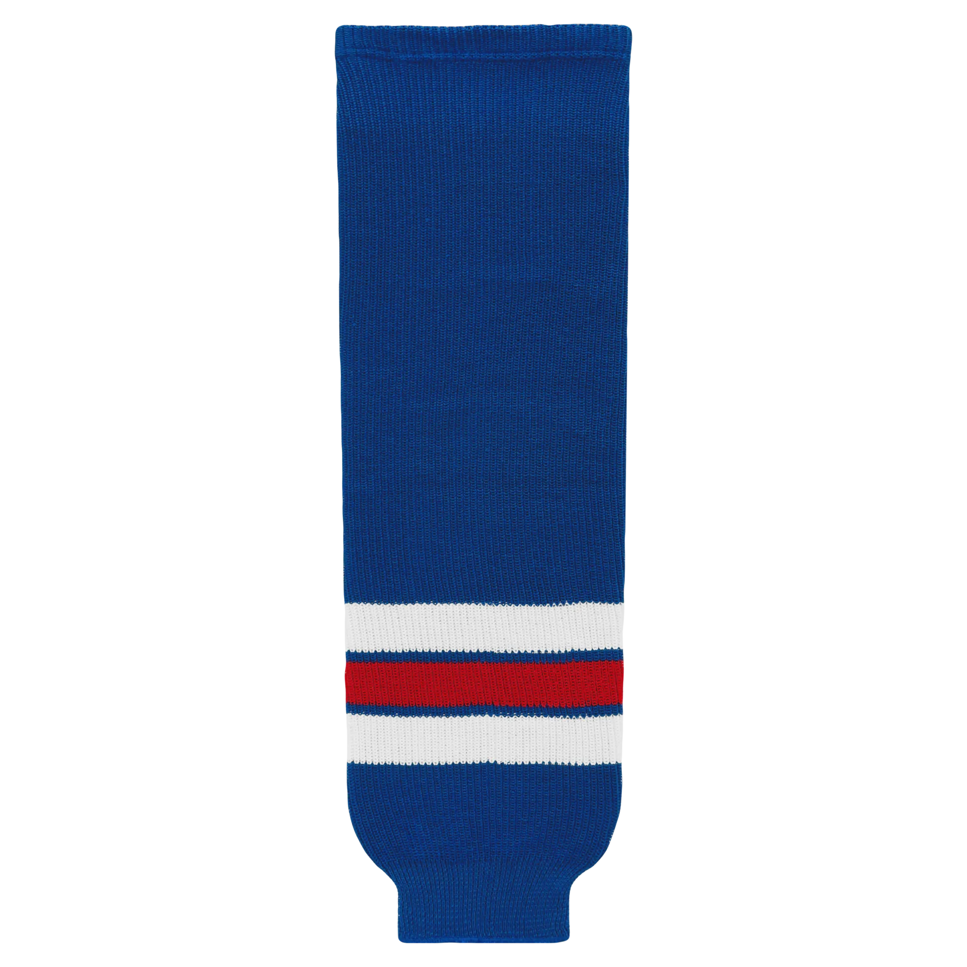 Athletic Knit (AK) HS630-312 New York Rangers Royal Blue Knit Ice Hockey Socks