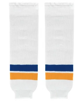 Athletic Knit (AK) HS630-449 2014 St. Louis Blues White Knit Ice Hockey Socks