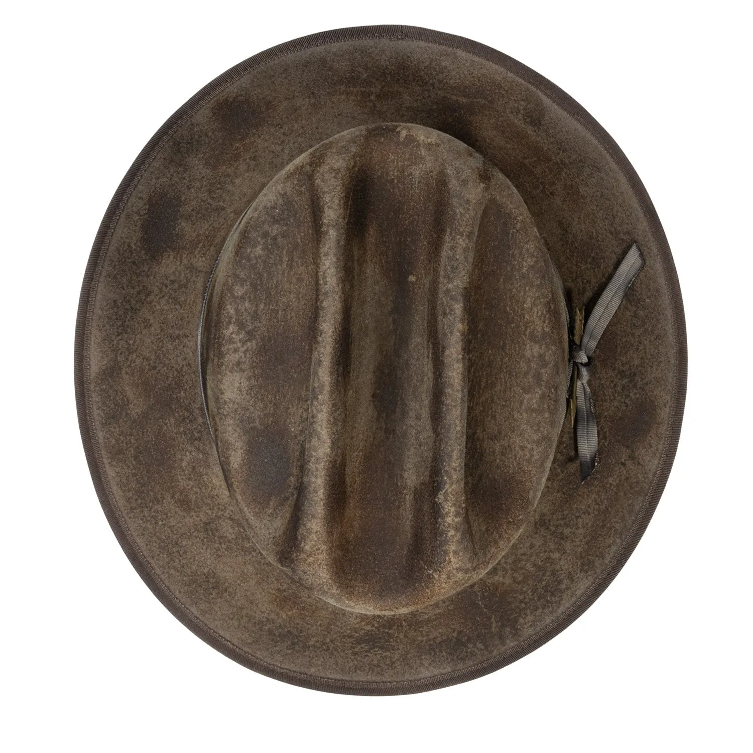 Aurora - Handcrafted Classic Distressed Stiff Vintage Western Hat