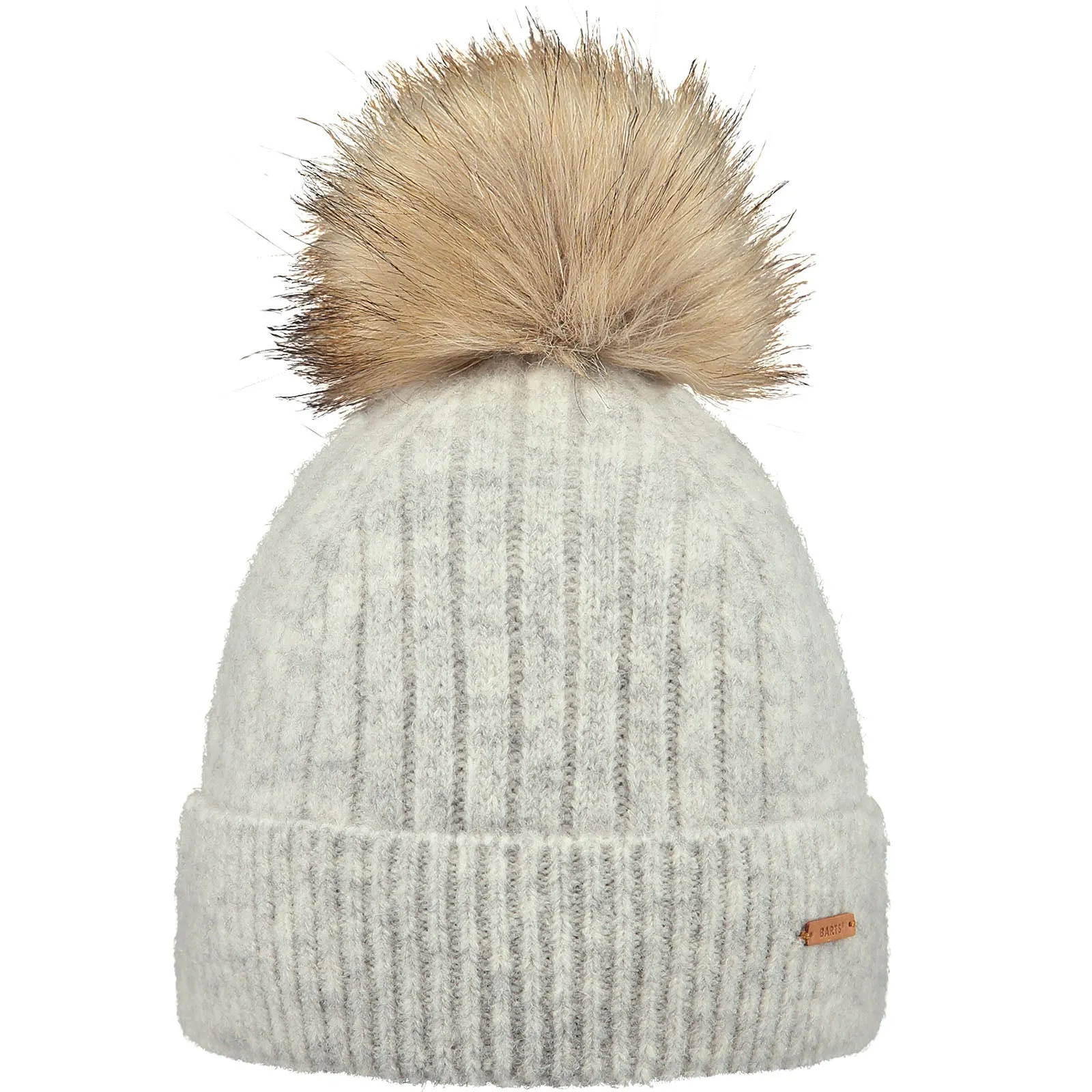 Barts Womens Joselyn Knitted Faux Fur Pom Pom Bobble Hat