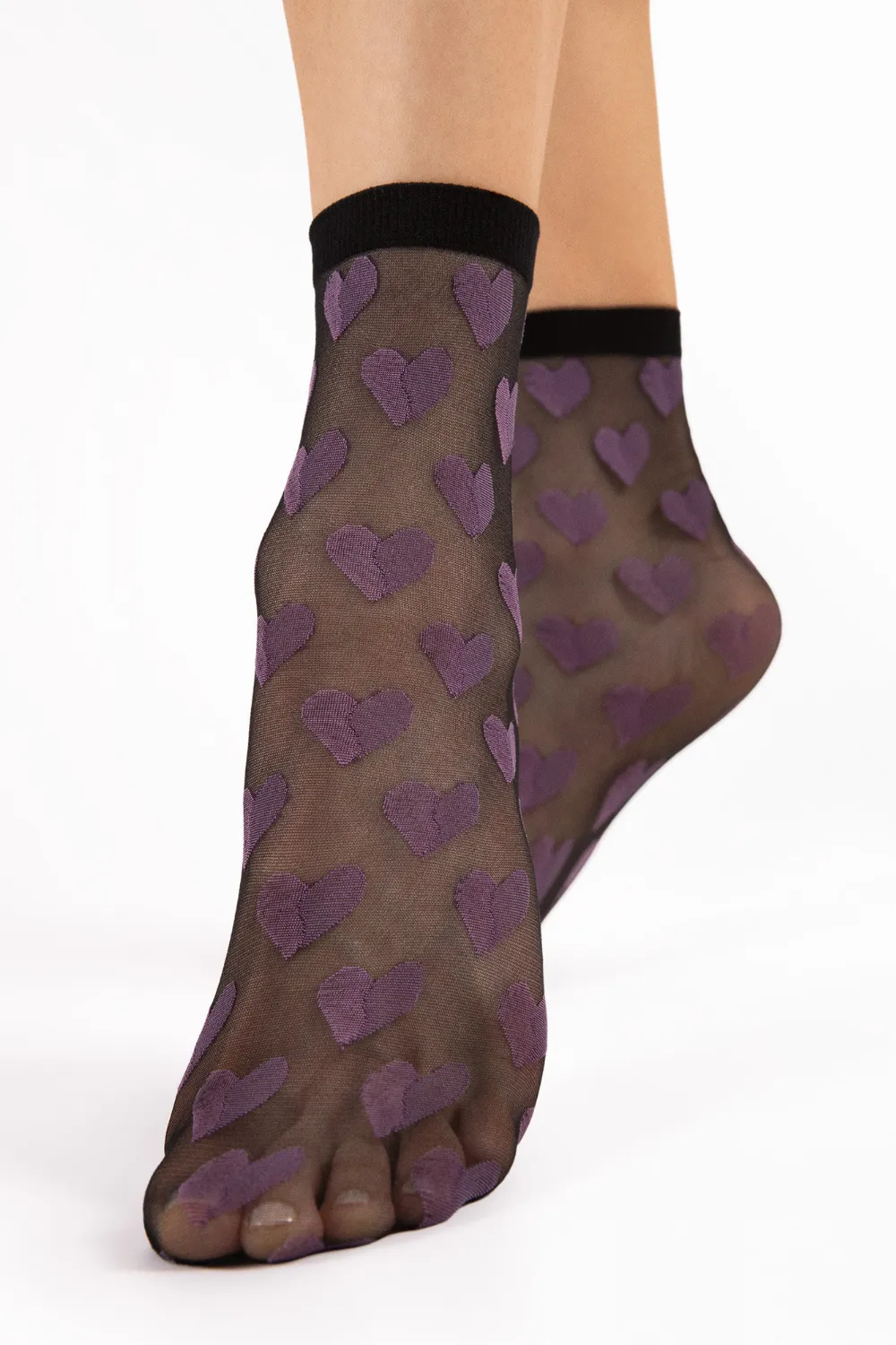 Beso Heart Socks 20 Denier