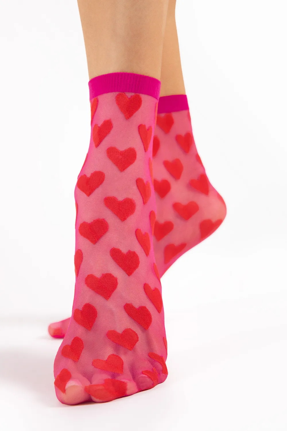 Beso Heart Socks 20 Denier