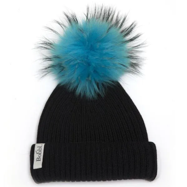 Big Bobbl - Turquoise - Fur Pom Pom