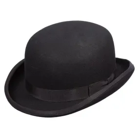 Black Wool Felt - Bowler Hat