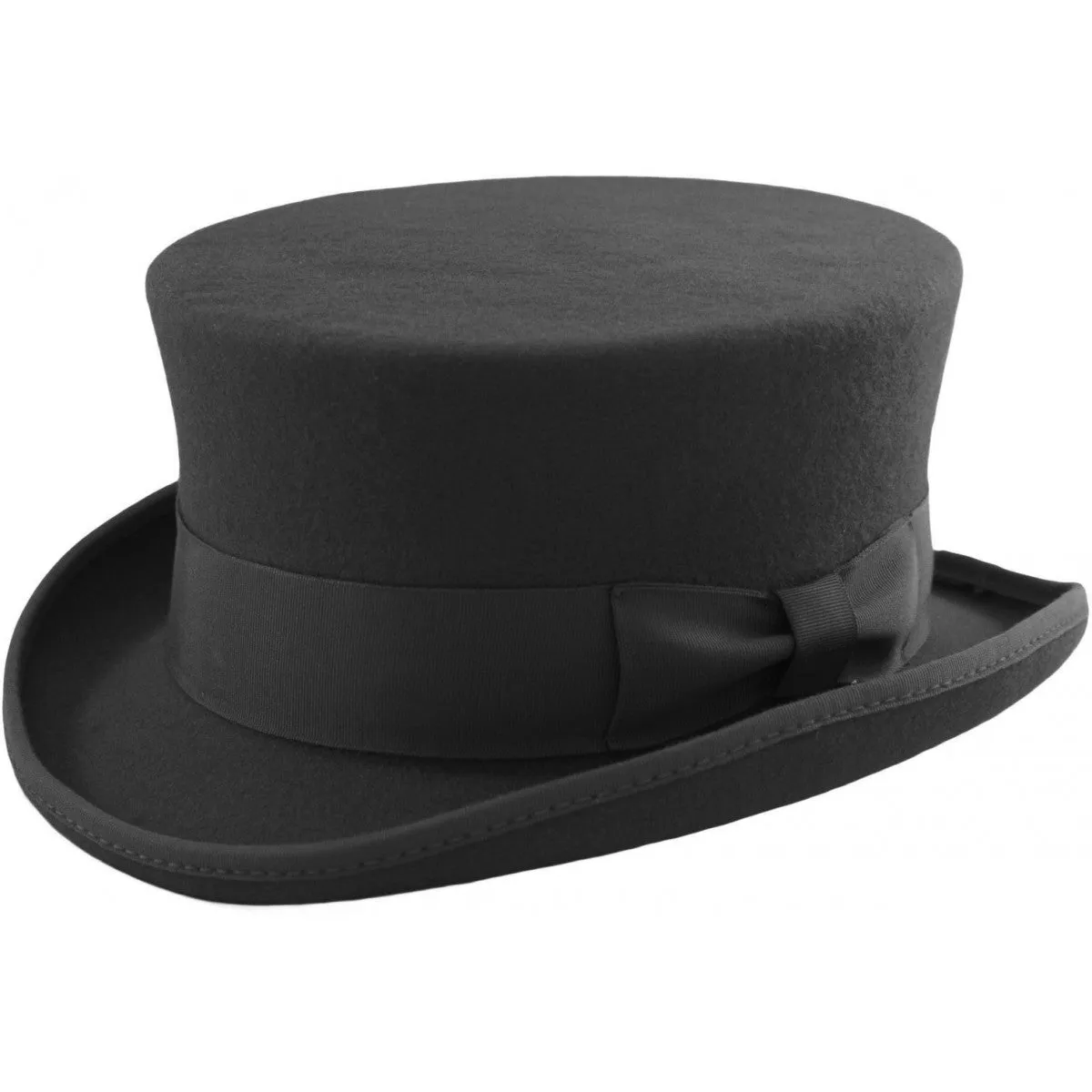 Black Wool Felt Steampunk Dressage Top Hat