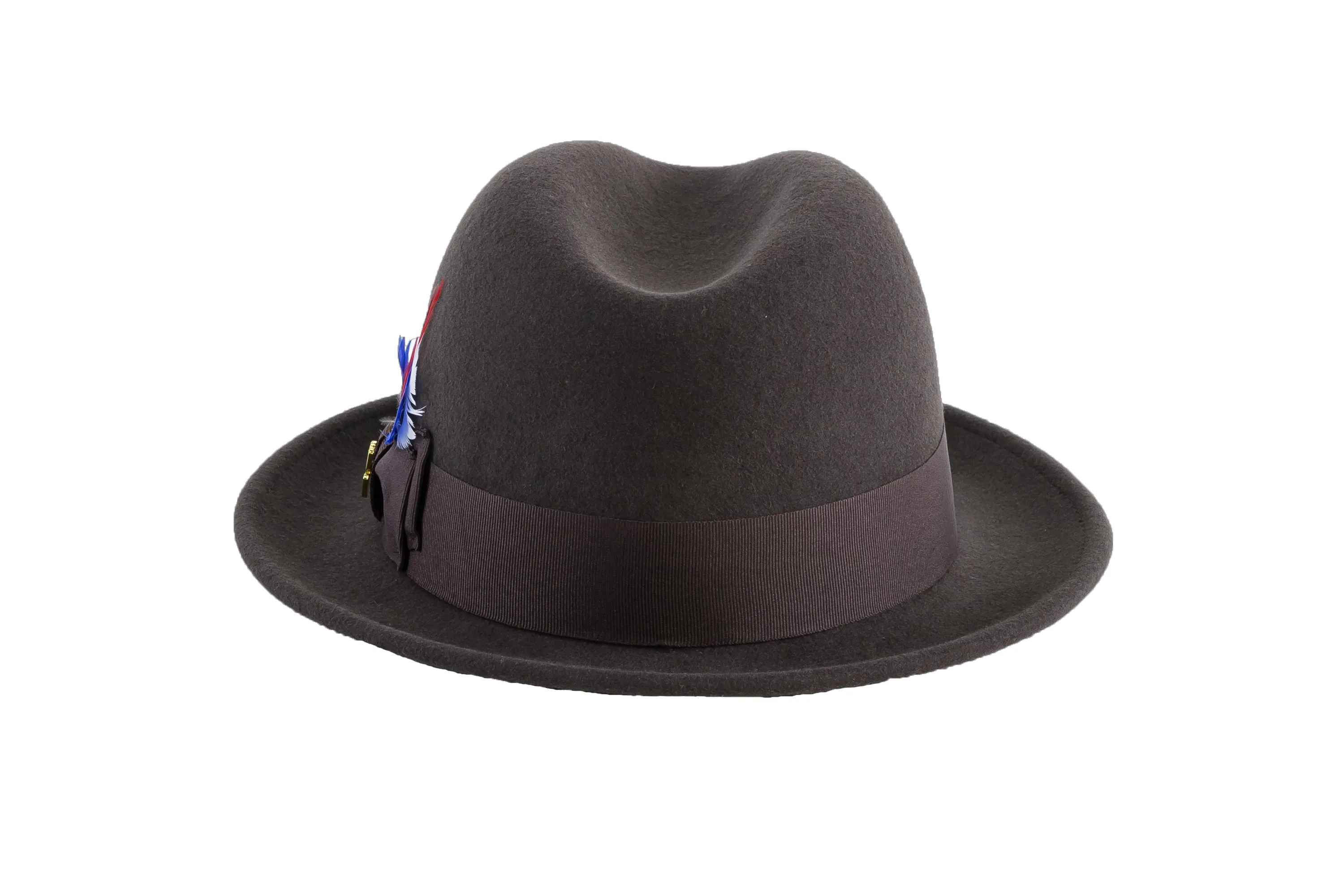 Brown Brooks Trilby 100% Australian Wool Felt Crushable Hat