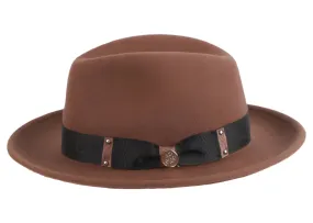 Brown Steven Land Men's Wool Fedora Felt Winter Hat-The Brooklyn