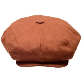 Buno Capelo Melton News Boy Cap ME-908  Brandy Brown