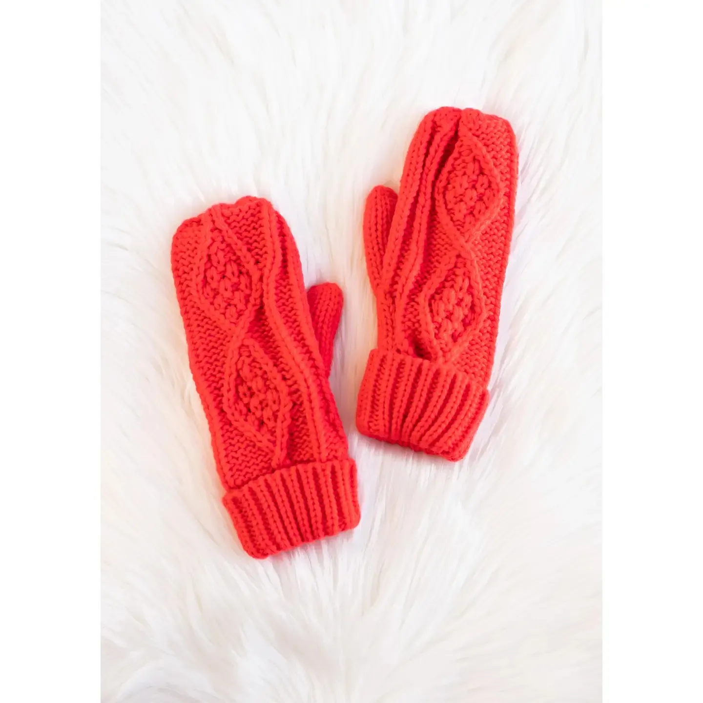 Cable Knit Mittens