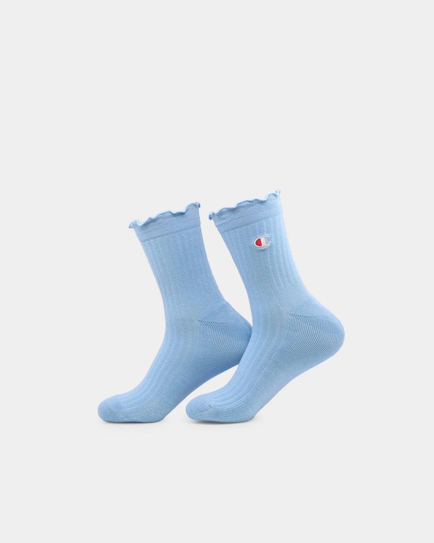 Champion Women's LFS Frill Crew Socks 2 Pack Pink/Blue