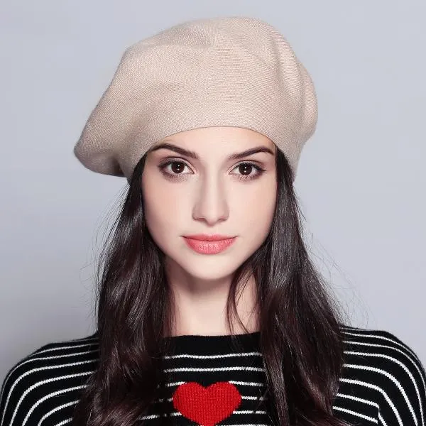 Chic Solid Colored Classic Winter Hat Beret