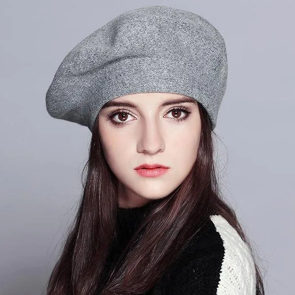 Chic Solid Colored Classic Winter Hat Beret