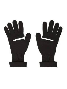 Chunky Wool Gloves - Black