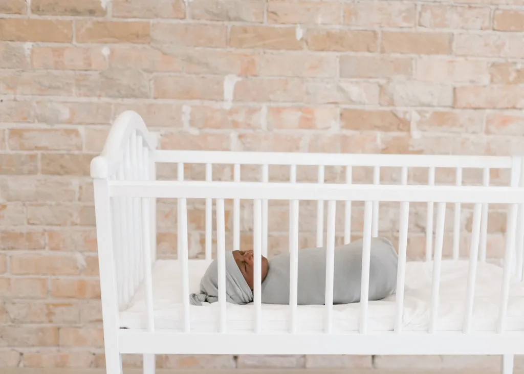 Copper Pearl Newborn Top Knot Hat | Stone