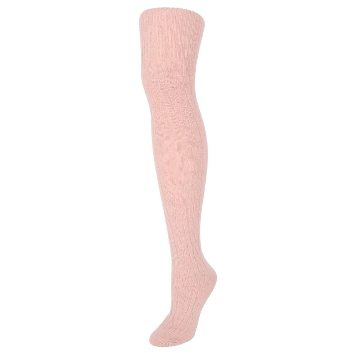 CTM® Women's Cable Knit Over-The-Knee Soft Socks (3 Pairs)