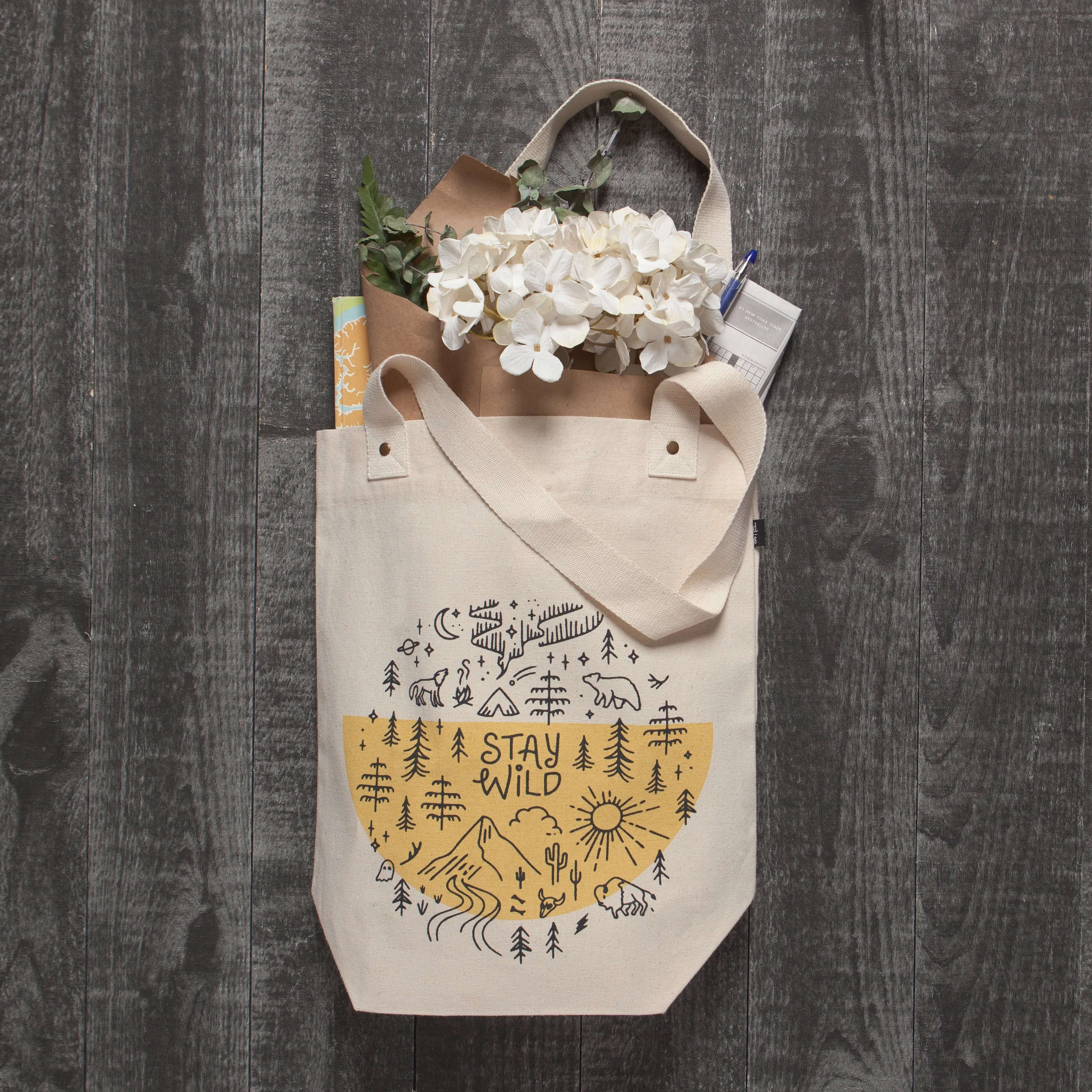 Danica Tote Cotton Studio Stay Wild Adventure