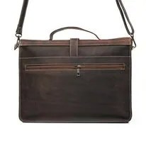 Dark Brown Leather Shoulder Bag