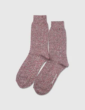 Democratique Relax Bubble Socks - Charcoal/Rust