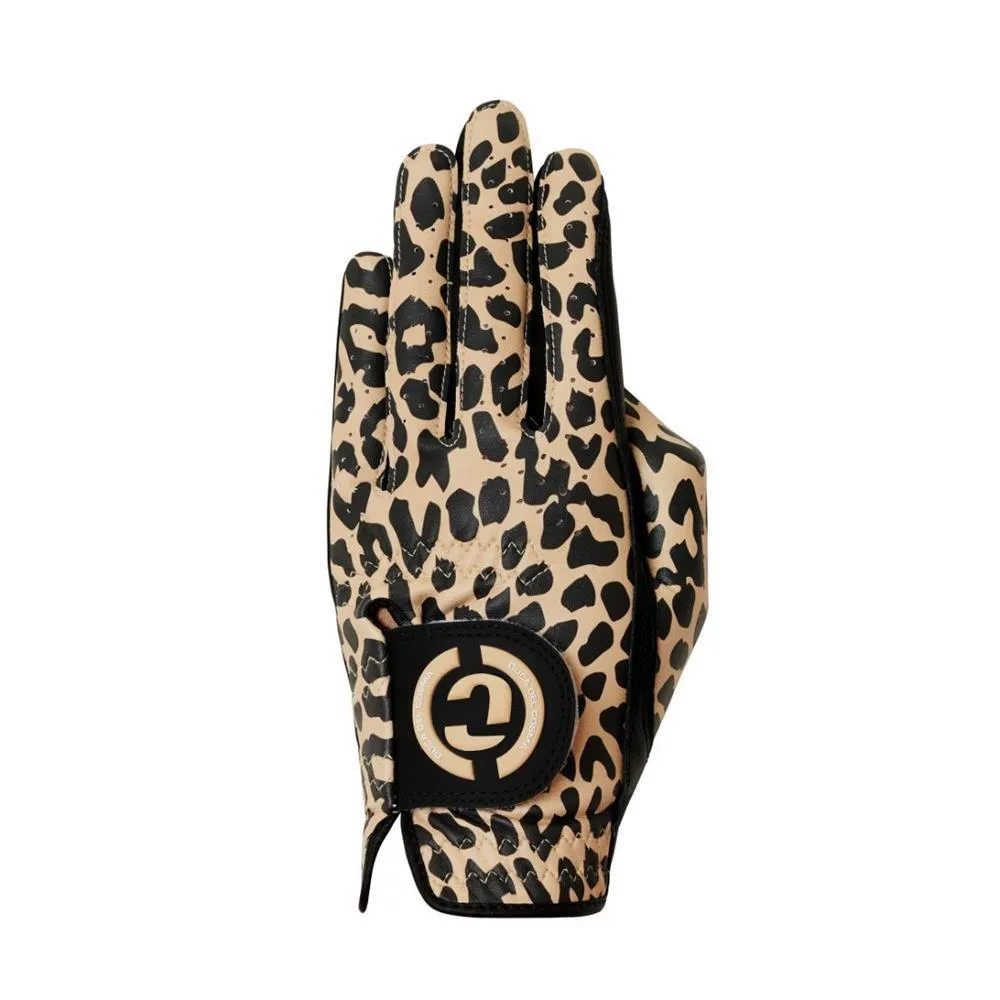 DESIGNER PRO WOMEN -BLACK/CHEETAH (LEFT) Women's Golf Glove