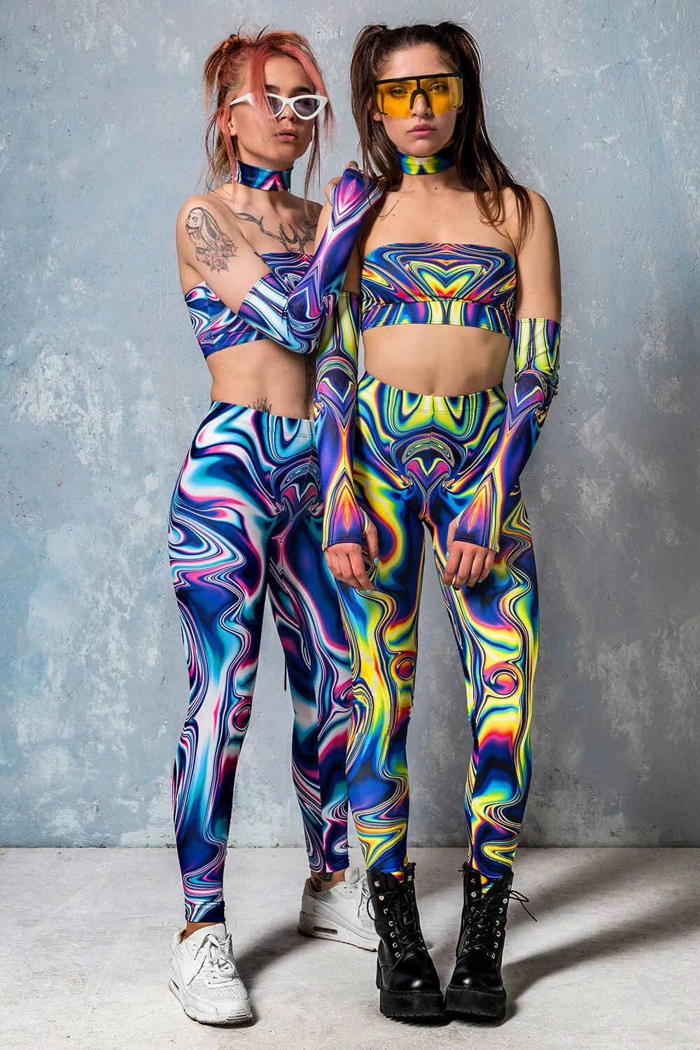 Frenzy Liquid Tube Top Leggings Set