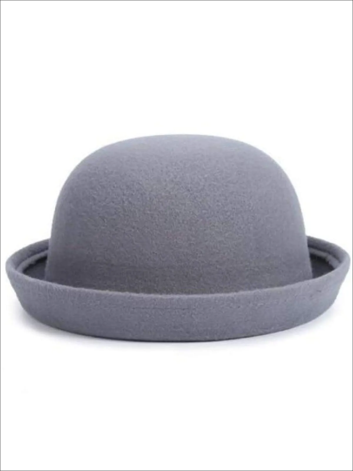 Girls Wool Bowler Hat