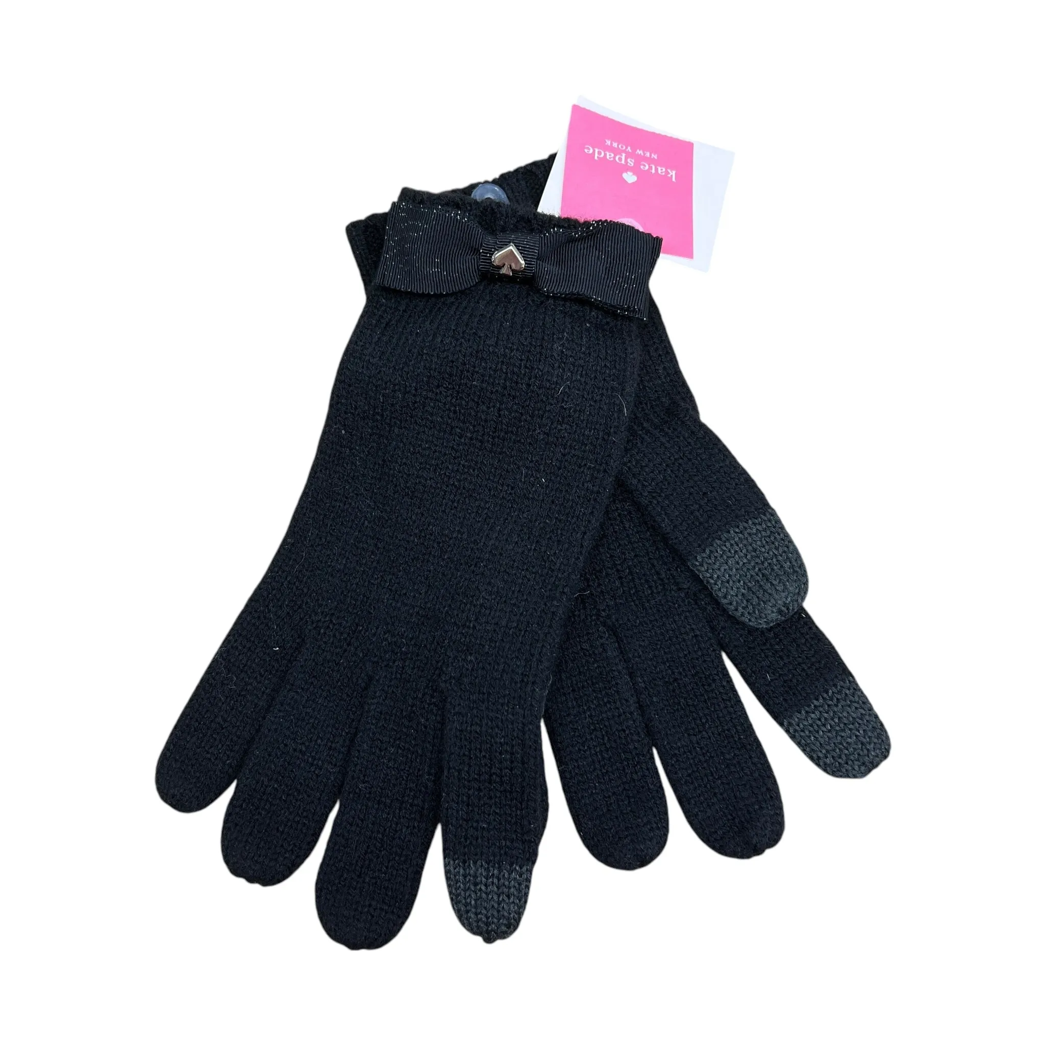 Gloves Designer By Kate Spade In Black