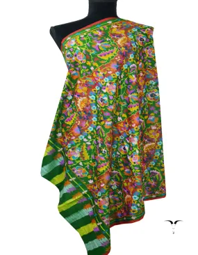 green Kani Pashmina Shawl 7765