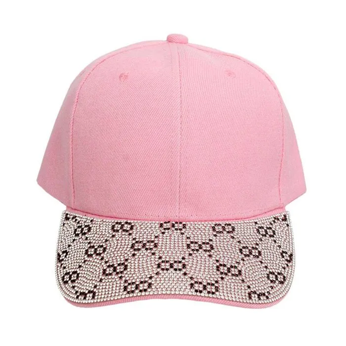 Hat Monogram Bling Baseball Cap for Women