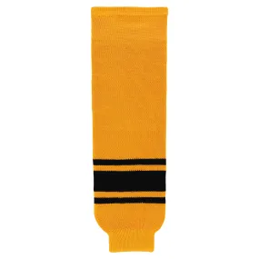 HS630-213 Gold/Black Hockey Socks (Pair)