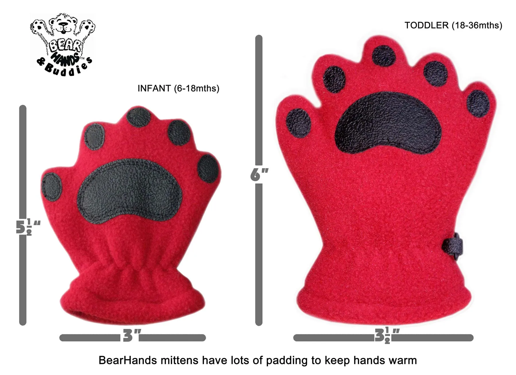 Infant & Toddler Dark Purple Fleece Mittens