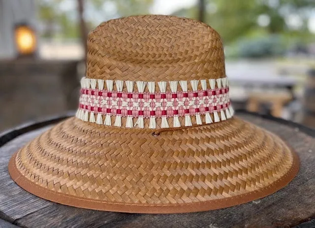 Island Girl Hats- Boho Chic Raspberry