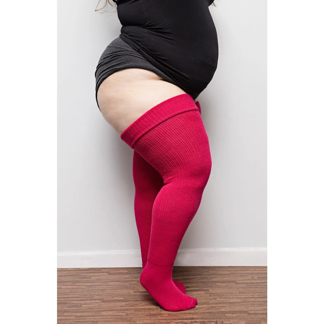 Juicy Plus-Size Thigh Socks