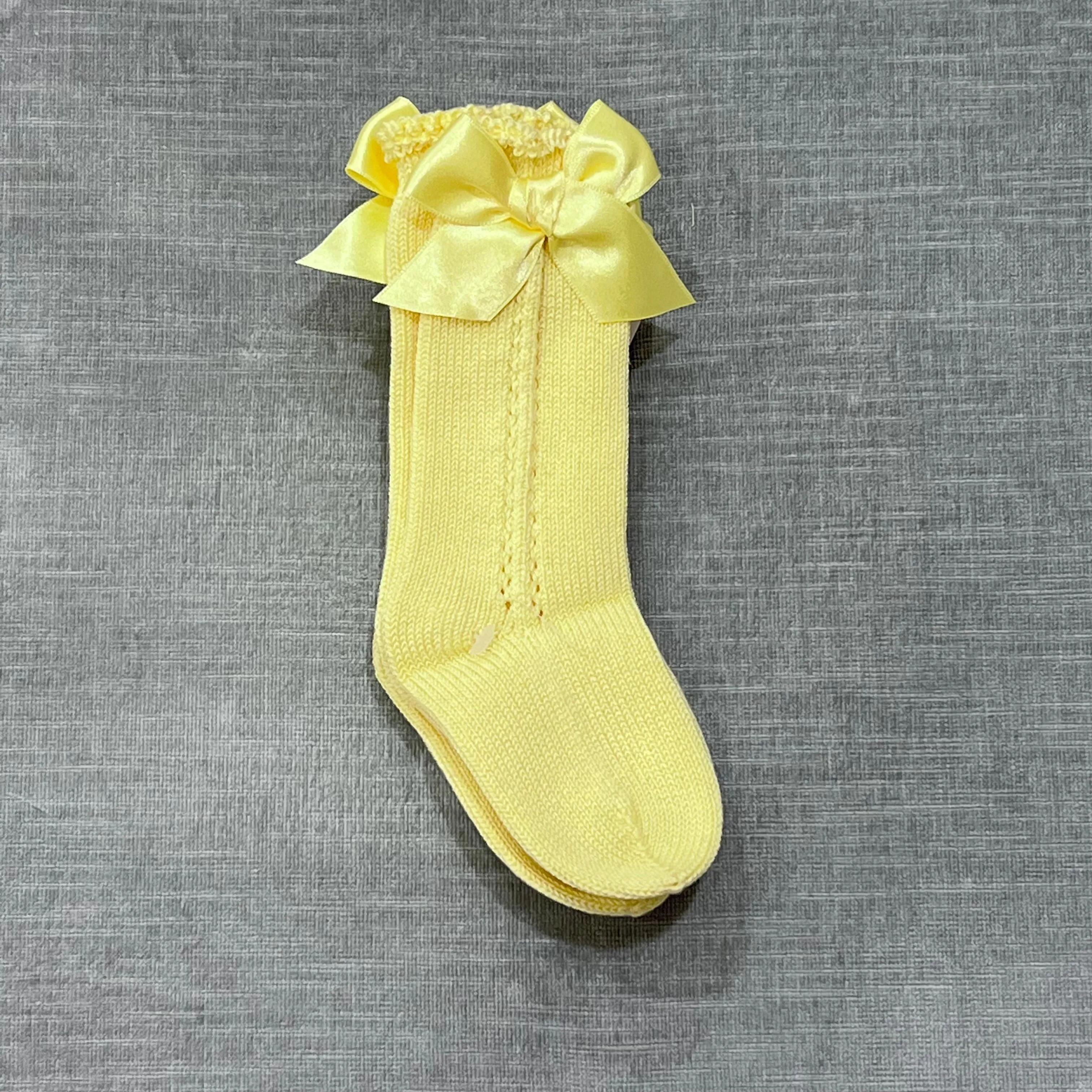 Juliana Knit Yellow Sock