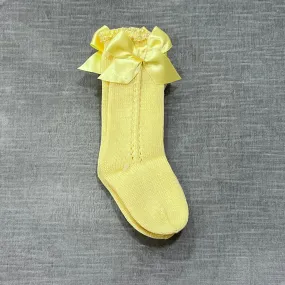 Juliana Knit Yellow Sock