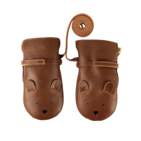 Kapi Classic Mittens | Bear | Cognac Classic Leather