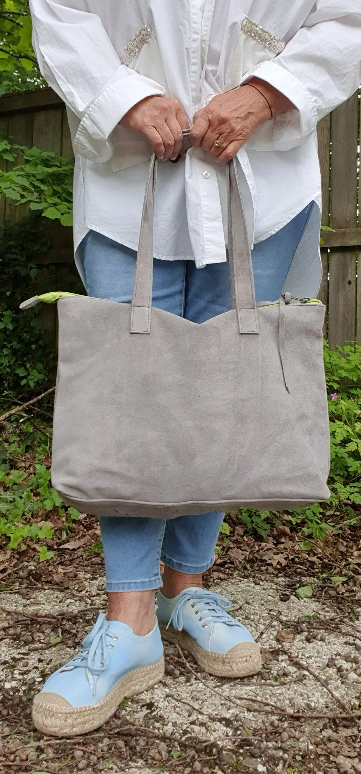 Leather & fabric bags GRIETJE