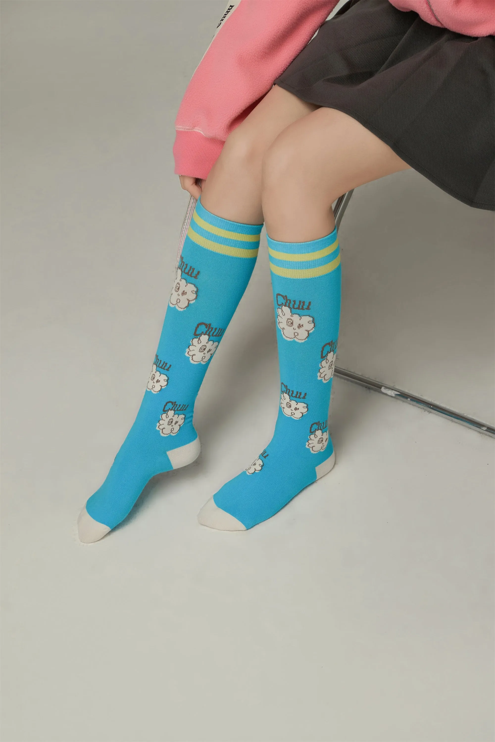 Logo Character Knee Socks