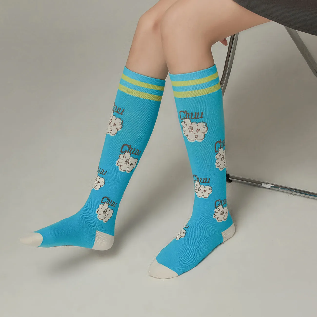 Logo Character Knee Socks