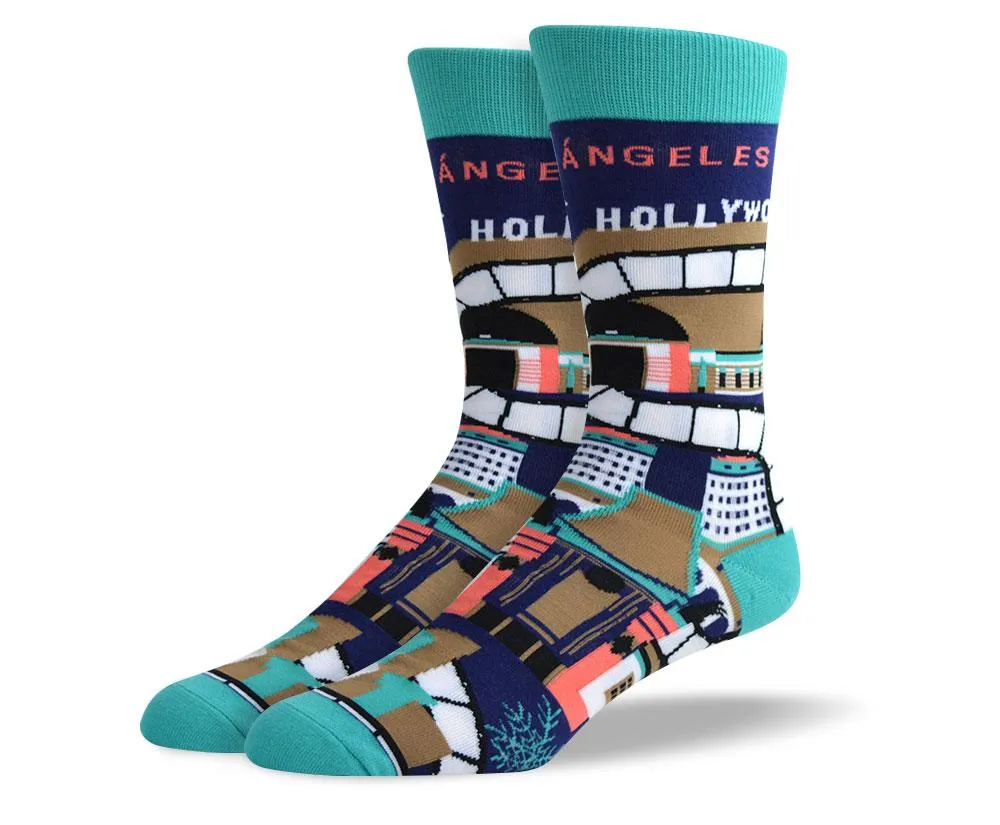 Men's Pattern Los Angeles Socks