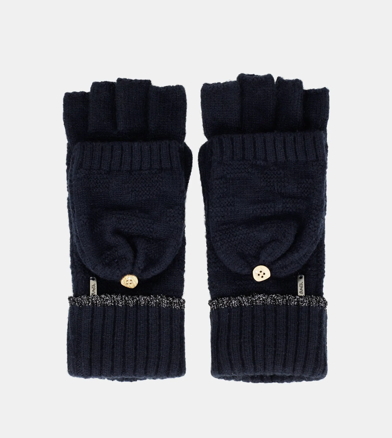 Navy mittens