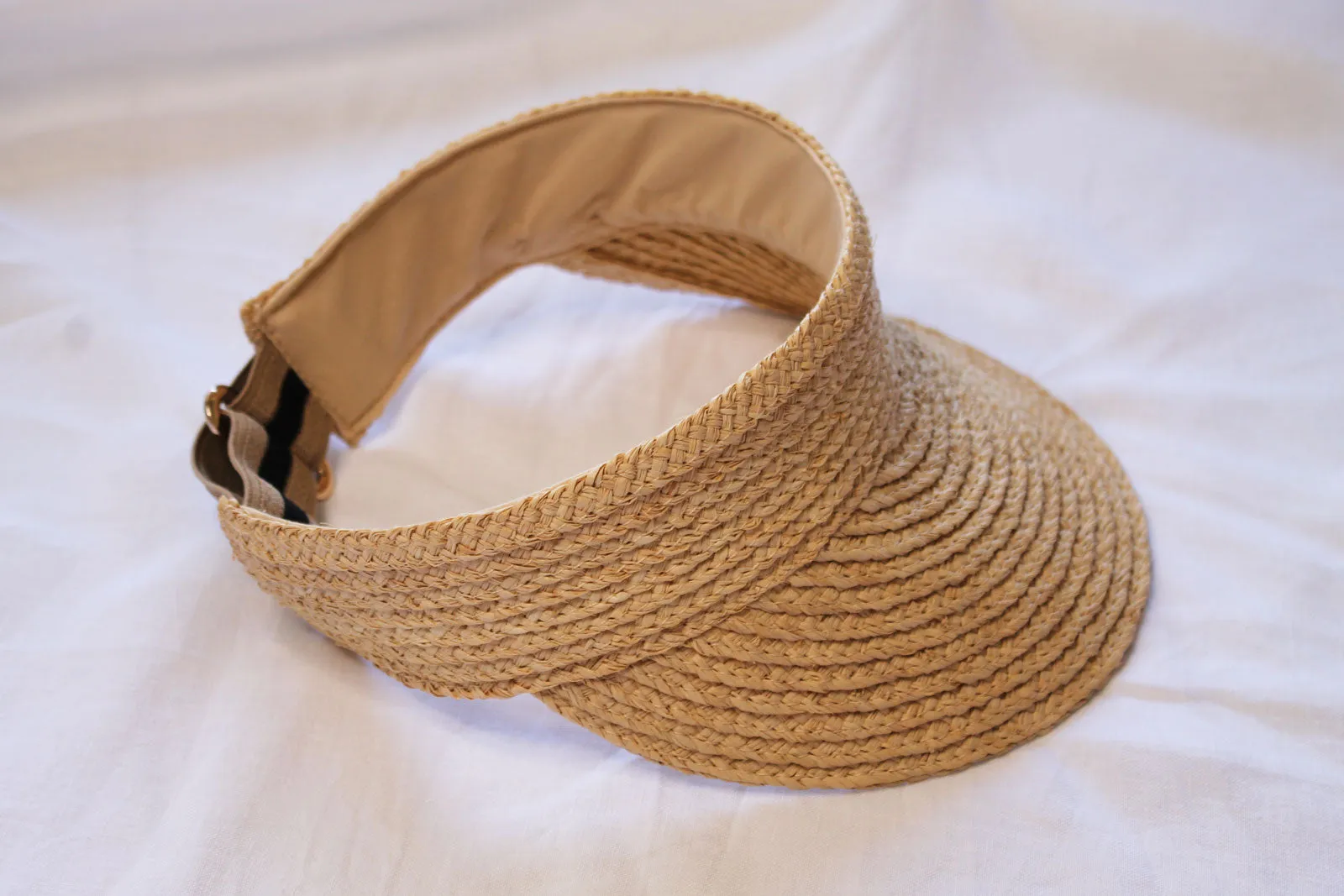 Noosa Raffia Visor - Natural