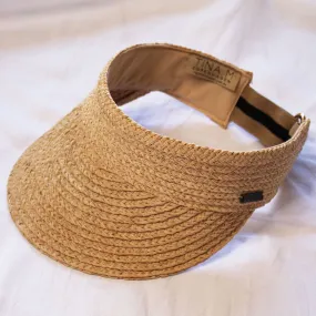 Noosa Raffia Visor - Natural