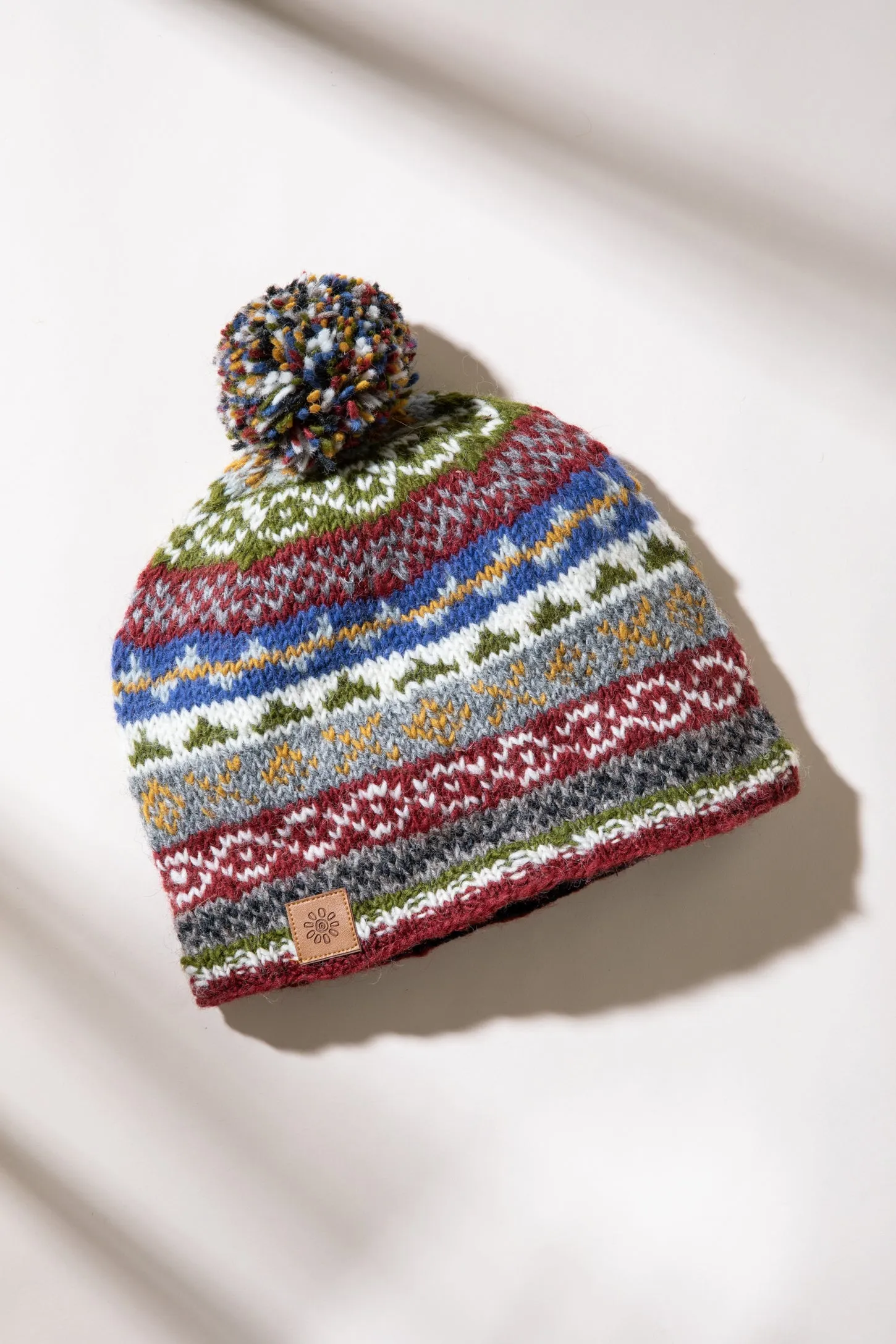 Nordic Wool Pom Pom Beanie